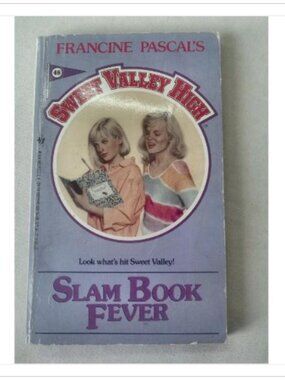 Slam Book Fever Francine Pascal 1988 First Edition Paperback Vintage Novel Read